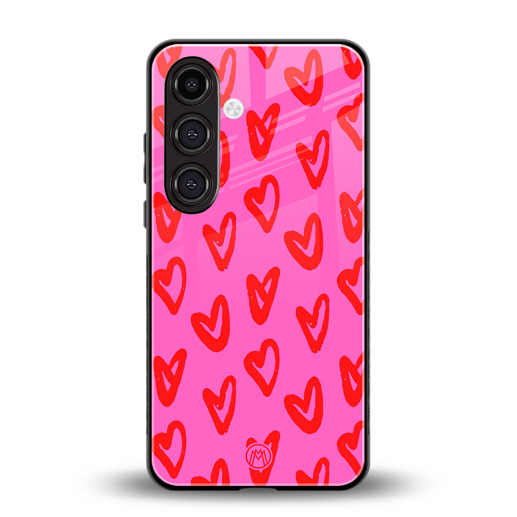 hot pink soul back phone cover | glass case for samsung galaxy s24