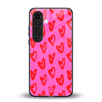 hot pink soul back phone cover | glass case for samsung galaxy s24 plus