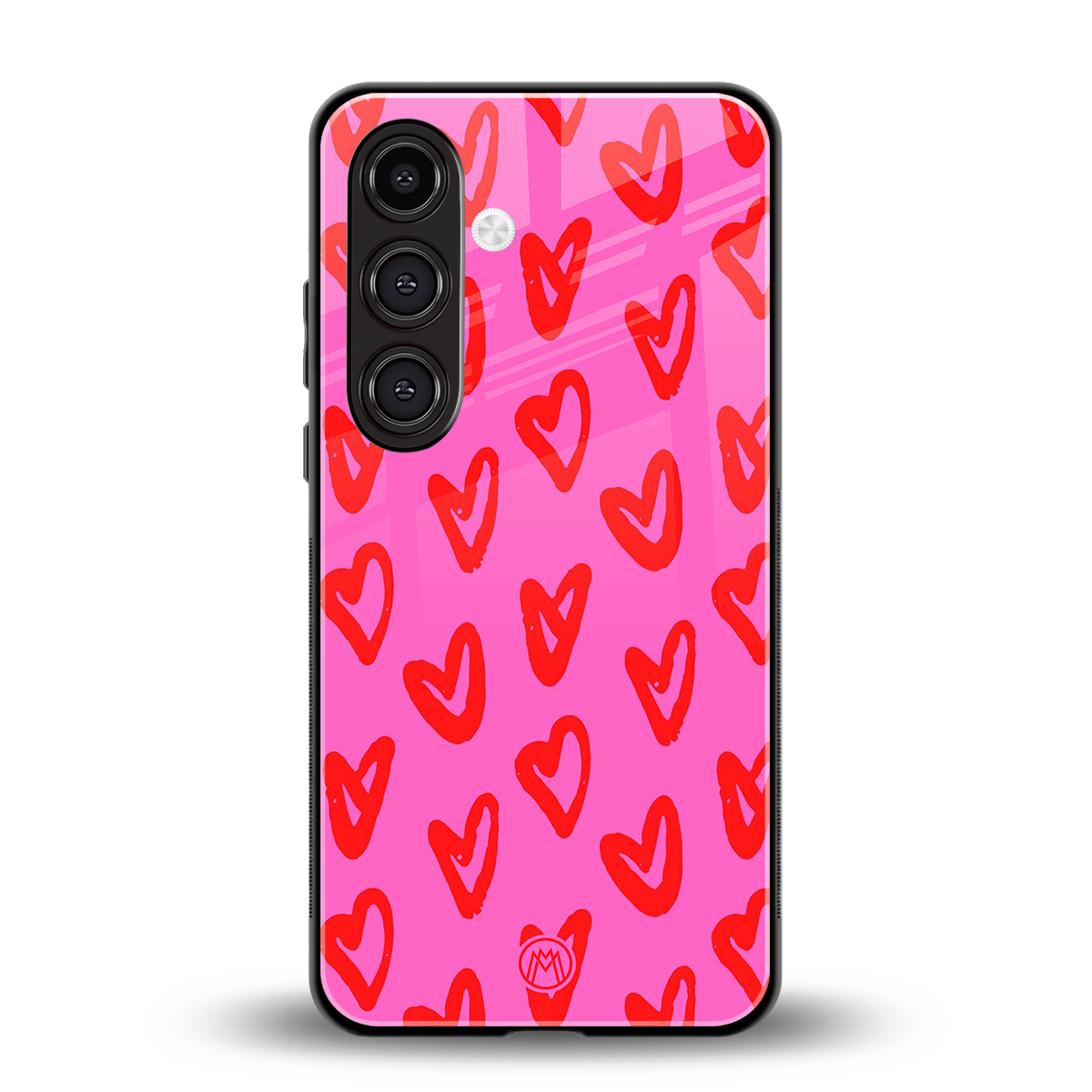 hot pink soul back phone cover | glass case for samsung galaxy s24 plus