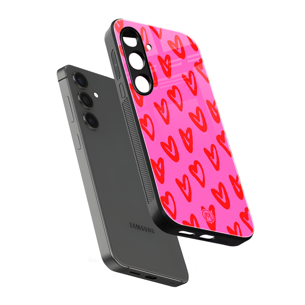 hot pink soul back phone cover | glass case for samsung galaxy s24 plus