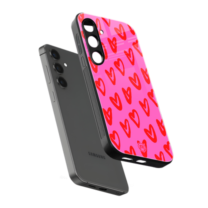 hot pink soul back phone cover | glass case for samsung galaxy s24 fe