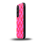 hot pink soul back phone cover | glass case for samsung galaxy s24 fe