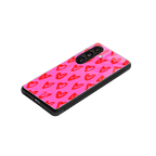 hot pink soul back phone cover | glass case for samsung galaxy s23 plus
