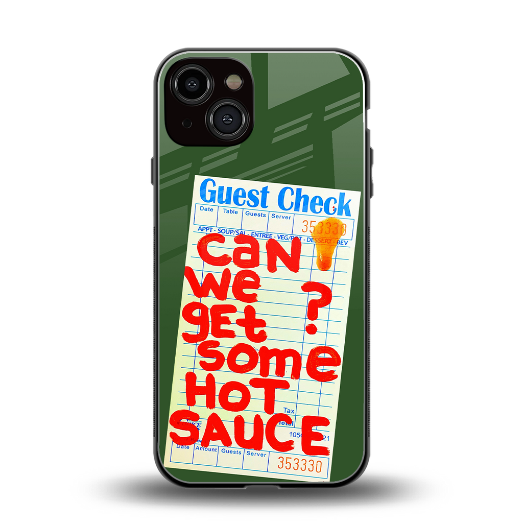 hot sauce back phone cover | glass case for iphone 13