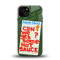 hot sauce back phone cover | glass case for iphone 13