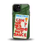 hot sauce back phone cover | glass case for iphone 13