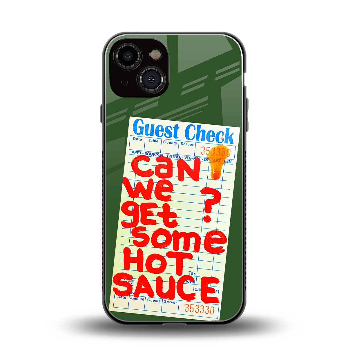 hot sauce back phone cover | glass case for iphone 13