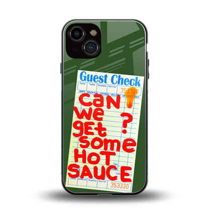 hot sauce back phone cover | glass case for iphone 13