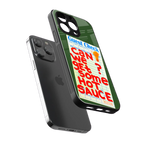 hot sauce back phone cover | glass case for iphone 16 pro max