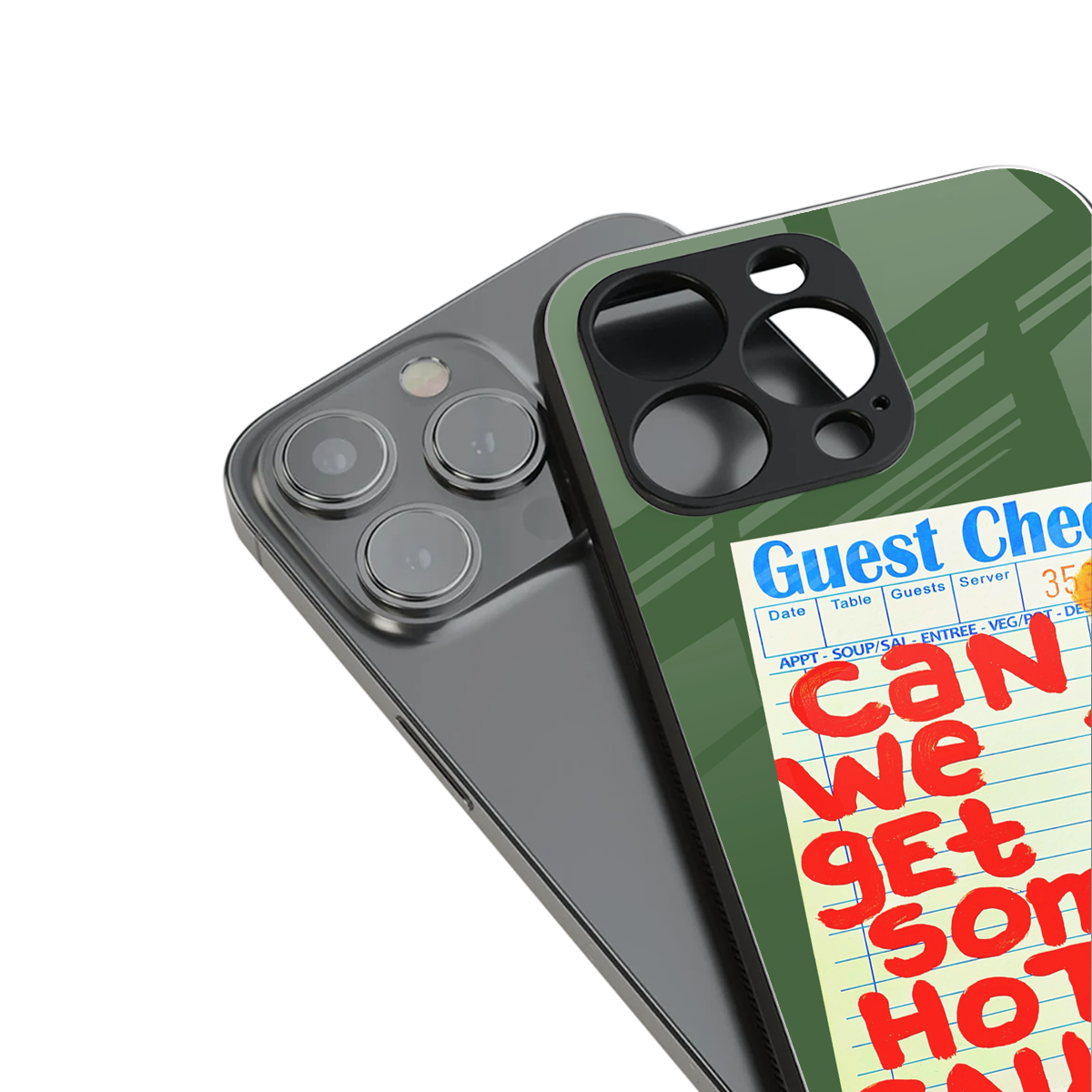 hot sauce back phone cover | glass case for iphone 15 plus