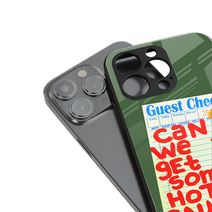 hot sauce back phone cover | glass case for iphone 16 pro max