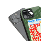 hot sauce back phone cover | glass case for iphone 16 plus