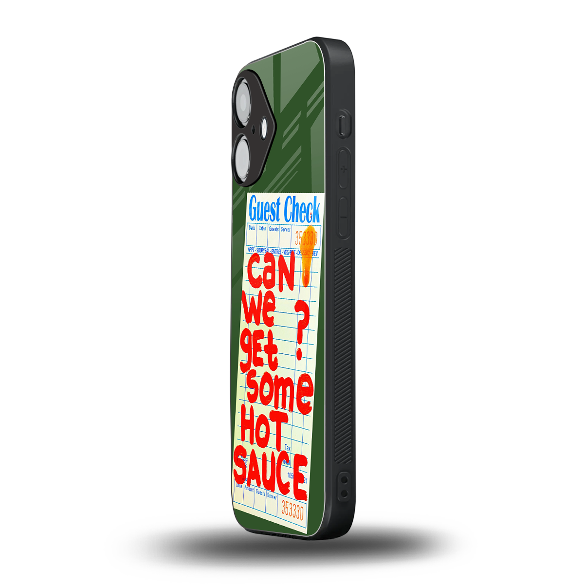 hot sauce back phone cover | glass case for iphone 16
