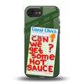 hot sauce back phone cover | glass case for iphone 16e