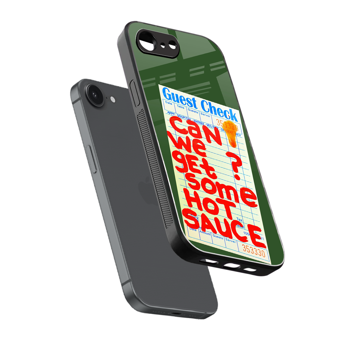 hot sauce back phone cover | glass case for iphone 16e