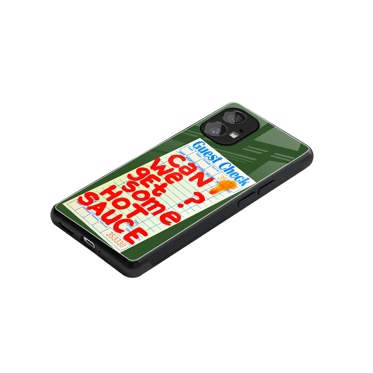 hot sauce back phone cover | glass case for nothing phone 1