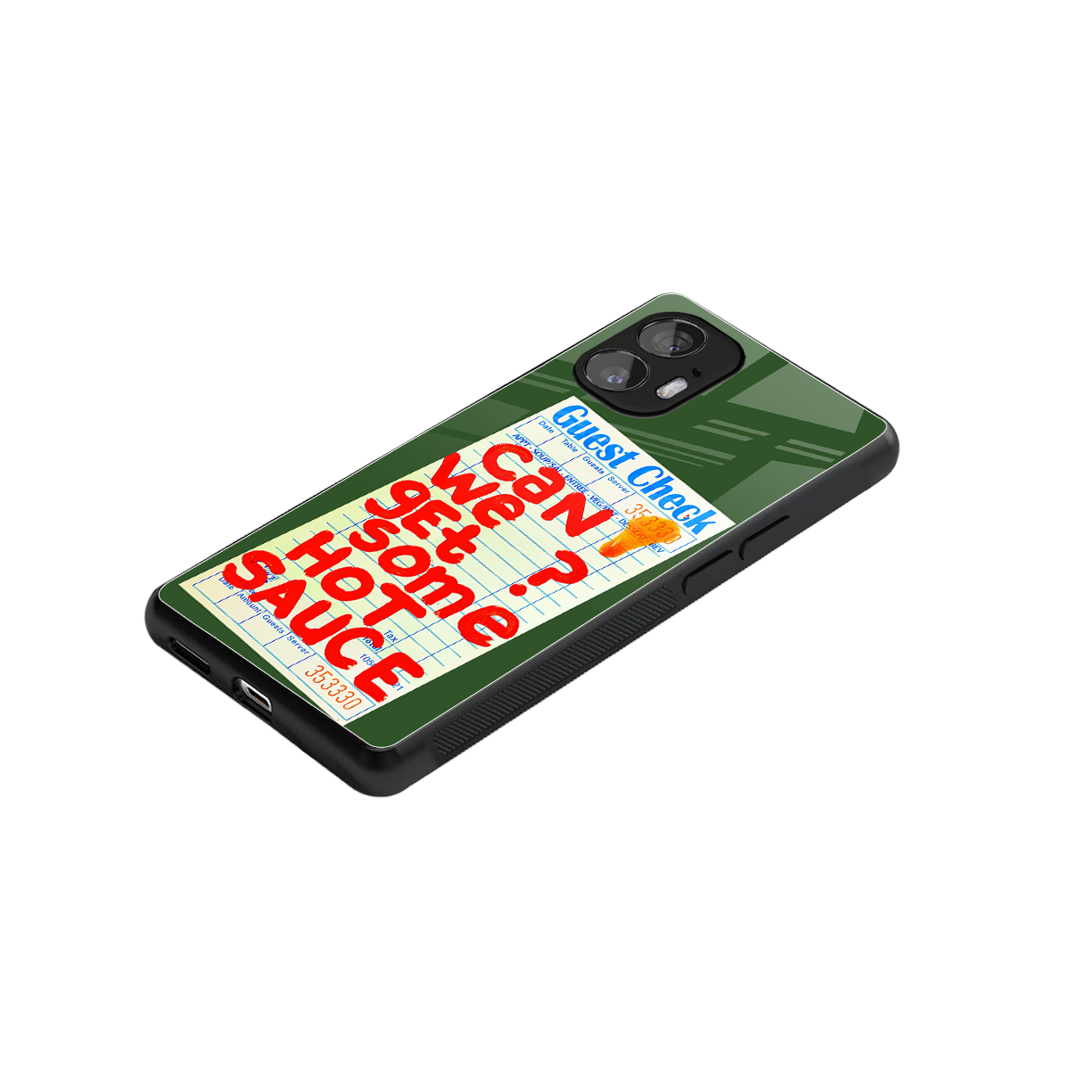 hot sauce back phone cover | glass case for nothing phone 2