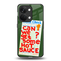 hot sauce back phone cover | glass case for oneplus nord 3