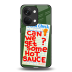 hot sauce back phone cover | glass case for oneplus nord 3