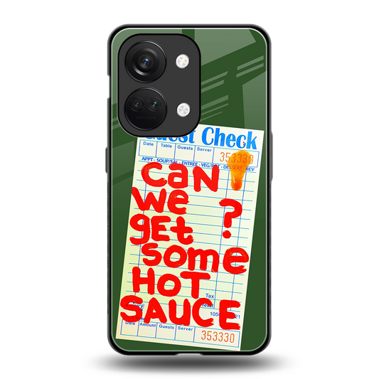 hot sauce back phone cover | glass case for oneplus nord 3