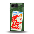 hot sauce back phone cover | glass case for oneplus nord 4