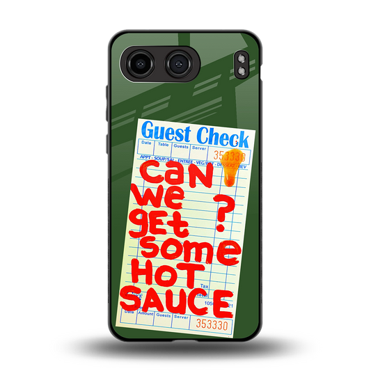 hot sauce back phone cover | glass case for oneplus nord 4