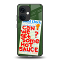 hot sauce back phone cover | glass case for oneplus nord ce 3