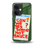 hot sauce back phone cover | glass case for oneplus nord ce 3