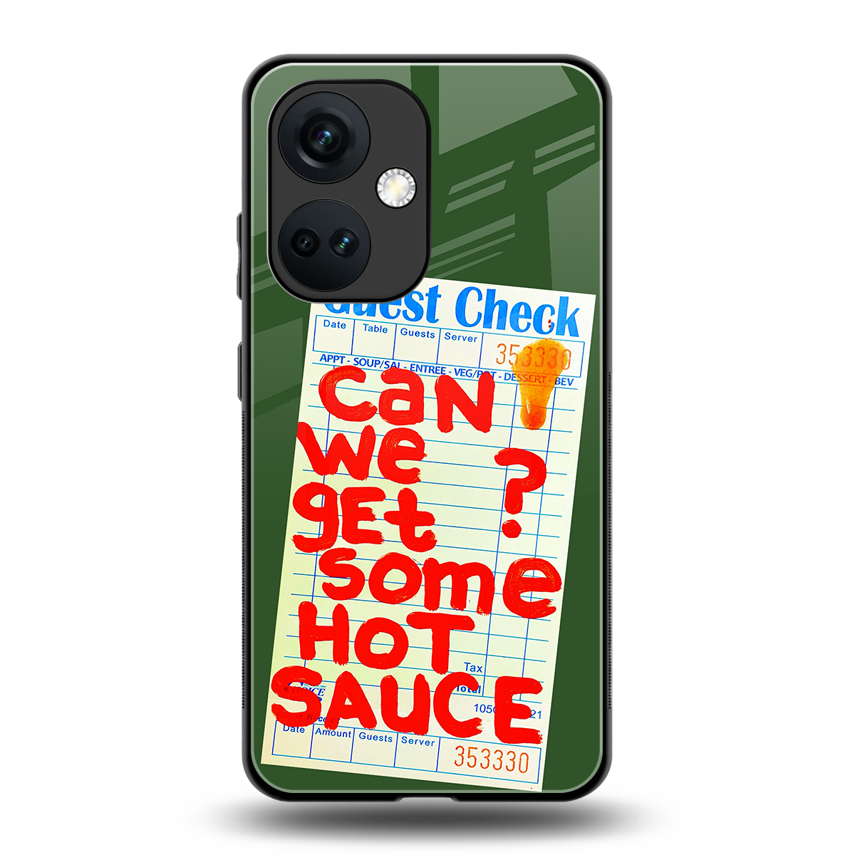 hot sauce back phone cover | glass case for oneplus nord ce 3