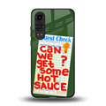 hot sauce back phone cover | glass case for oneplus nord ce 4 lite