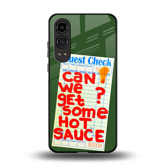 hot sauce back phone cover | glass case for oneplus nord ce 4 lite