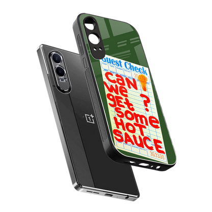 hot sauce back phone cover | glass case for oneplus nord ce 4 lite