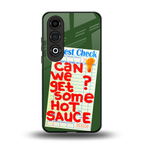 hot sauce back phone cover | glass case for oneplus nord ce 4