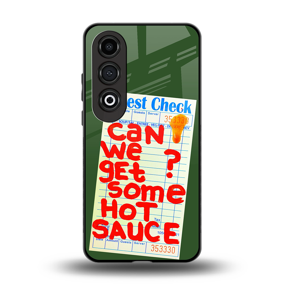 hot sauce back phone cover | glass case for oneplus nord ce 4
