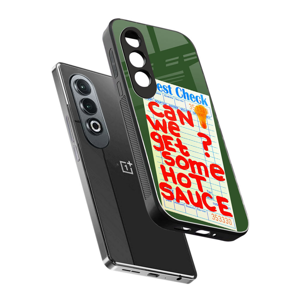 hot sauce back phone cover | glass case for oneplus nord ce 4