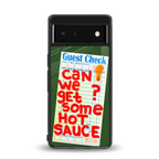 hot sauce back phone cover | glass case for google pixel 6