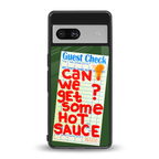 hot sauce back phone cover | glass case for Google Pixel 7