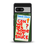hot sauce back phone cover | glass case for Google Pixel 8