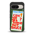 hot sauce back phone cover | glass case for google pixel 9