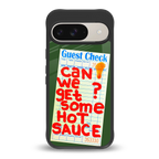 hot sauce back phone cover | glass case for google pixel 9