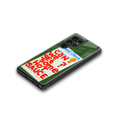hot sauce back phone cover | glass case for samsung galaxy s25 ultra