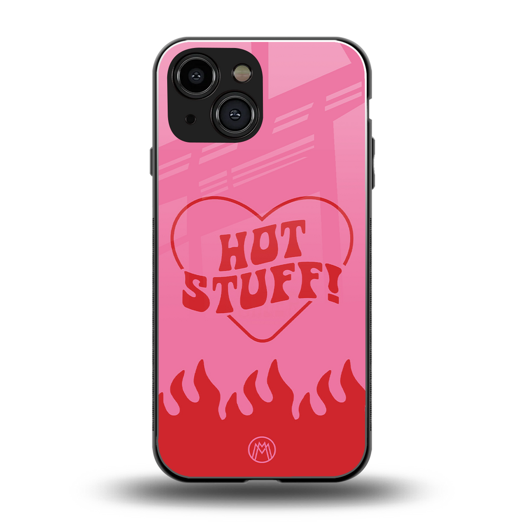hot stuff back phone cover | glass case for iphone 13 mini