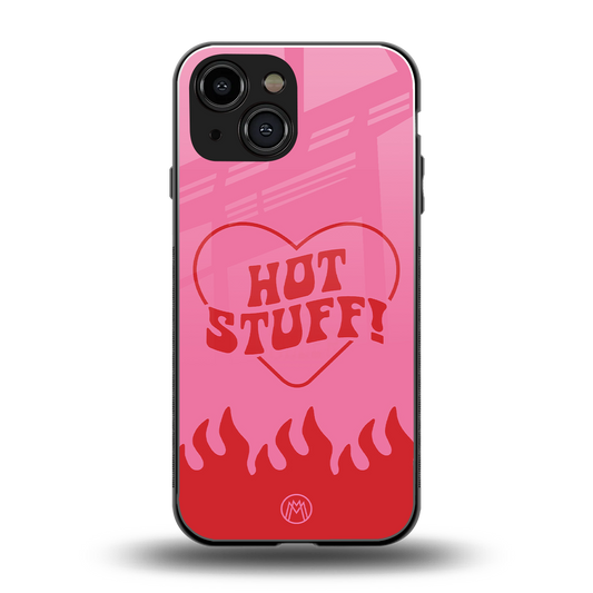 hot stuff back phone cover | glass case for iphone 13 mini