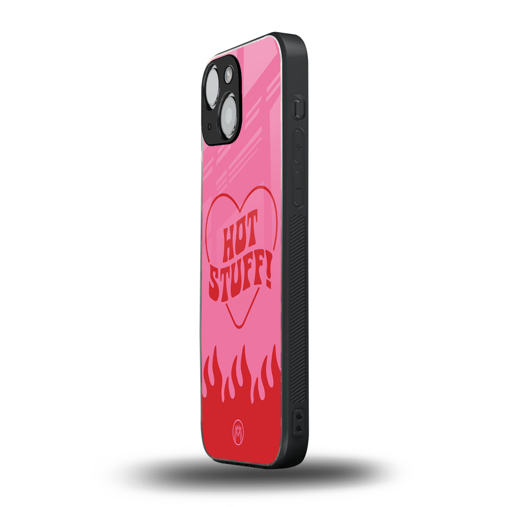hot stuff back phone cover | glass case for iphone 13 mini