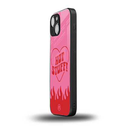 hot stuff back phone cover | glass case for iphone 13 mini