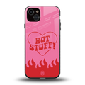 hot stuff back phone cover | glass case for iphone 14 plus