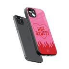 hot stuff back phone cover | glass case for iphone 14 plus