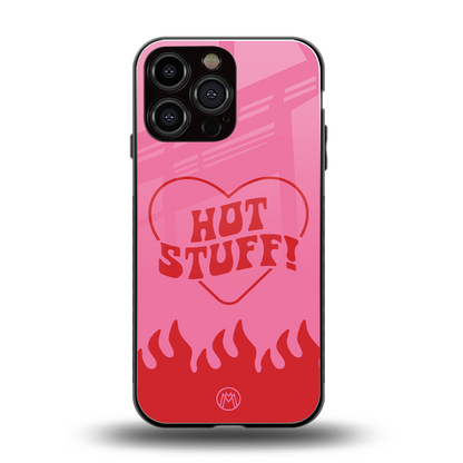 hot stuff back phone cover | glass case for iphone 14 pro max