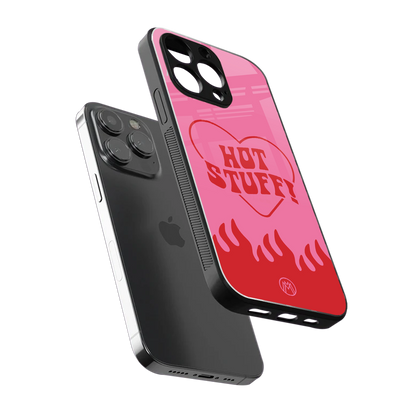 hot stuff back phone cover | glass case for iphone 14 pro max