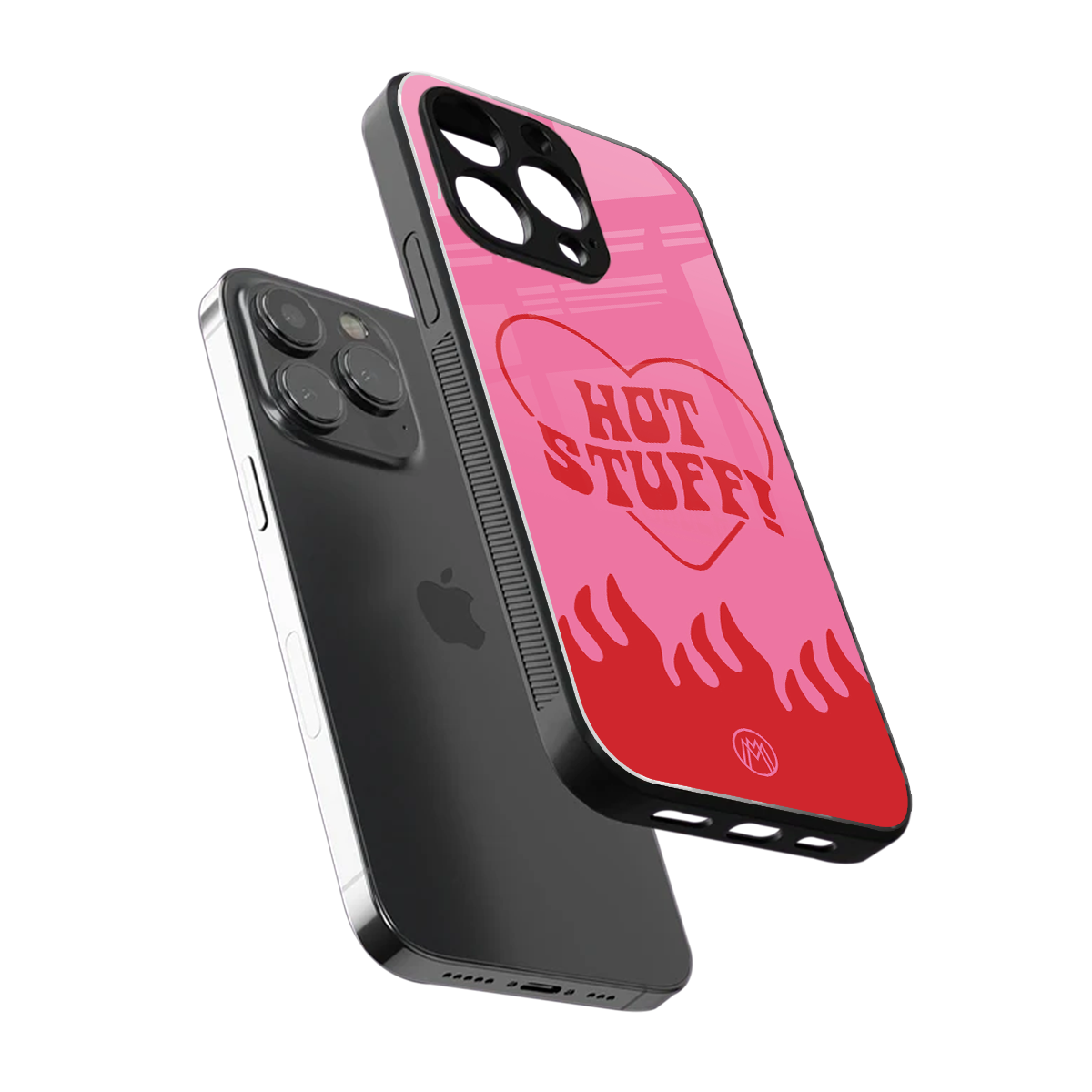hot stuff back phone cover | glass case for iphone 15 pro max